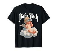 Holy Tech VR Angelo cherubino bambino divertente retrò futuro Y2k Maglietta
