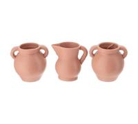 Holyart Accessori presepe per casa: Set 3 pz anfore in terracotta per presepe 8 cm 3x3 cm