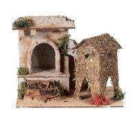 Holyart Ambientazioni, botteghe, case, pozzi: Casa con arco scalinata legno statuine 4-5cm 15x20x15