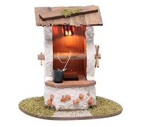 Holyart Ambientazioni, botteghe, case, pozzi: Pozzo con secchio 15x15x10 cm e lanterna illuminata