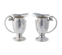 Holyart Ampolline Metallo: Set ampolline Messa Ricambio Ottone Argentato 9 cm