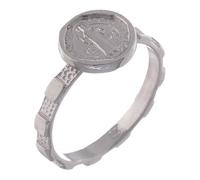 Holyart Anello Rosario Argento 925 San Benedetto, 19 mm (0.748 INC.) - EU/IT 20