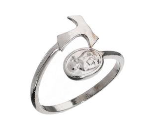Holyart Anello San Francesco Tau Argento 925 rodiato
