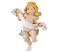 Holyart Angeli: Angelo con drappo blu Fontanini 7cm tipo porcellana