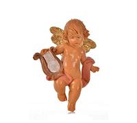 Holyart Angeli: Angelo con lira rosa Fontanini 7cm
