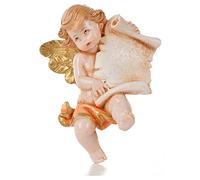 Holyart Angeli: Angelo con pergamena rosa Fontanini 7cm tipo porcellana