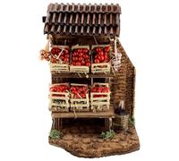 Holyart Angolo Venditore Mele 15X15X10 cm presepe Napoletano 8-10 cm