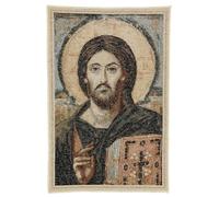 Holyart Arazzi: Arazzo 50x30 cm Cristo Pantocratore quadro piccolo oro