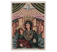 Holyart Arazzi: Arazzo Madonna con bambino angeli 40x30 cm