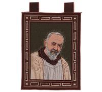 Holyart Arazzi: Arazzo Padre Pio Cornice ganci stola 50x40 cm