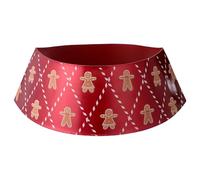 Holyart Base per Albero di Natale omini Pan di Zenzero Metallo Rosso 70x30 cm