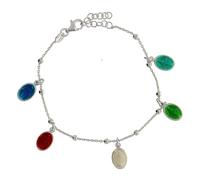 Holyart Bracciale argento 925 medagliette Madonna Miracolosa Santa Rita