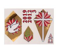 Holyart Candele, ceri, ceretti: Adesivi cero pasquale set H