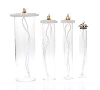 Holyart Candele, ceri, ceretti: Cartucce cera liquida in plexiglass per candele, 57 mm (2.2 inc.)
