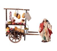 Holyart Carretto salumi Terracotta 10 cm presepe Napoletano