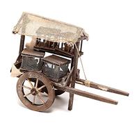 Holyart Carro Venditore di Gabbie 10x5x15 cm presepe Napoletano 14 cm