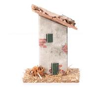 Holyart Casetta piccola diroccata 10x5x5 cm stile rustico h 8 cm