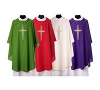 Holyart Casule: Casula con Croce ricamata bicolore In Primis, Verde