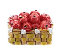 Holyart Cesta con Mele in Resina a 3x4x3 cm per presepe 6-8 cm