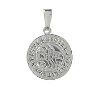 Holyart Ciondoli religiosi vari: Pendente sigillo Templari argento 925 tondo