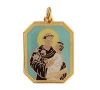 Holyart Ciondolo zama Sant'Antonio da Padova smaltato