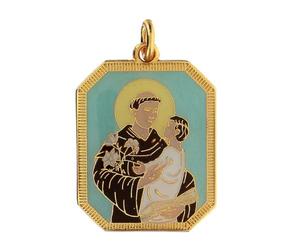 Holyart Ciondolo zama Sant'Antonio da Padova smaltato