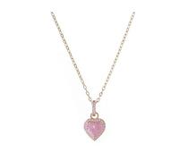 Holyart Collana Cuore dell'Oceano Rosa Amen Argento 925 Dorato