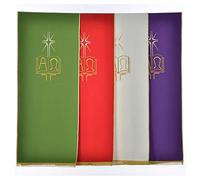 Holyart Coprileggio Poliestere Libro Alfa e Omega, Rosso