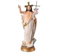 Holyart Cristo Risorto statuina Resina presepe Pasquale 20 cm Dipinta a Mano