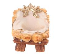 Holyart Culla Gesù Bambino Legno Dipinto presepe Rainell 11 cm Val Gardena