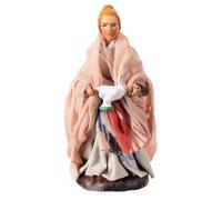 Holyart Donna con Oca cm 8 presepe Napoletano