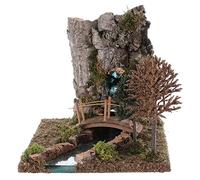 Holyart Fontana con fiume per presepe 20x25x20 cm
