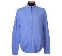 Holyart Giubbotto Azzurro 10% Cashmere 40% Lana Merino Taglie comode in Primis, 7XL