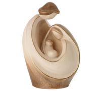 Holyart Gruppo natività Natia patinato Bicolore Legno Acero Val Gardena, 12 cm (4.73 INC.)