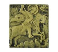 Holyart Icona da Viaggio Russa XVIII secolo San Giorgio con Drago 5x4,5 cm