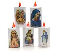 Holyart Lumino LED Immagine Eco Elettrico Colore Bianco, Madonna Addolorata