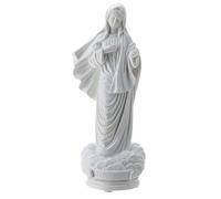 Holyart Madonna Medjugorje Polvere Marmo Regina Pacis Bianco 40 cm Esterno