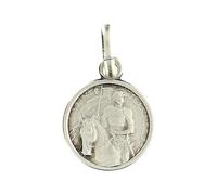Holyart Medaglia Argento 925 Santa Giovanna d'Arco 10 mm