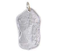 Holyart Medaglia Prima Comunione Argentata 35x20 mm