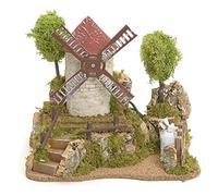 Holyart Mulino a Vento Elettrico tra Gli Alberi: ambientazione presepe