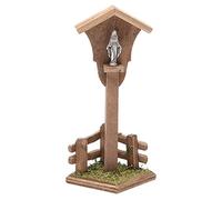 Holyart Nicchia Legno Madonna per presepe h. 12x4,5x4,5 cm