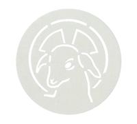 Holyart Particole, ostie per la Messa: Ostie bianche agnello intaglio 10 pz 8 cm