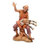 Holyart Pastore Seduto con Zampogna presepe Fontanini cm 10