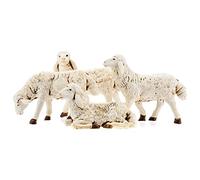 Holyart Pecore presepi plastica assortite 4 pz. per pastori di 20 cm