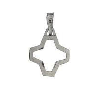 Holyart Pendente croce greca argento 925 rodiato