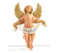 Holyart Presepe Fontanini: Angelo gloria rosa 6,5 cm Fontanini