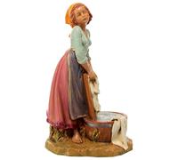 Holyart Presepe Fontanini: Lavandaia in piedi per presepi 30 cm Fontanini