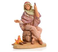Holyart Presepe Fontanini: Pastore con fuoco 12 cm Fontanini