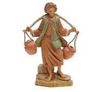 Holyart Presepe Fontanini: Pastore con secchi 19 cm Fontanini