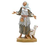 Holyart Presepe Fontanini: Pastorella con pecore 19 cm Fontanini